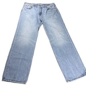 Levis Womens Low Pro Straight 32x31 Light Wash Denim Jeans